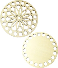 100X3Mm round Wooden Basket Bottom Crochet Basket Base for DIY Basket Yarn Weavi