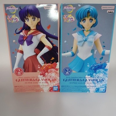 Bandai Sailor Moon Glitter Glamours Mars Mercury Figuren B Farbe Set