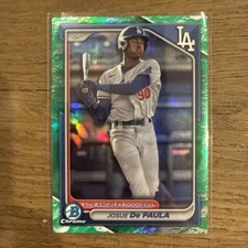 2024 Bowman Chrome Josue De Paula Lunar Glow Prospect #BCP-12 Dodgers 