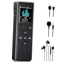 128GB Digital Voice Recorder Voice Activated Recorder for Lectures, Meetings,