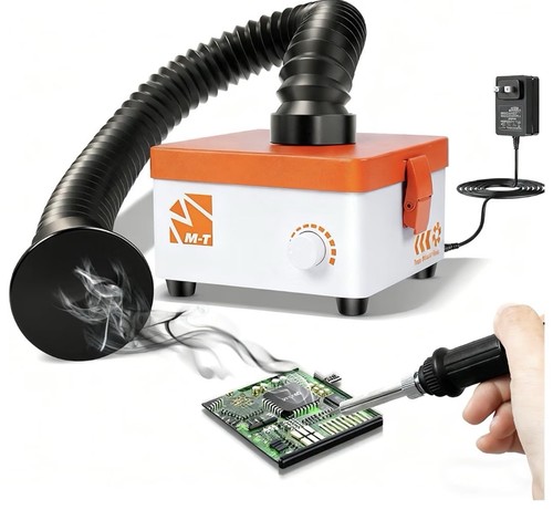M-T Solder Fume Extractor, 243 m³/h Strong Suction, Low Noise , High Efficiency
