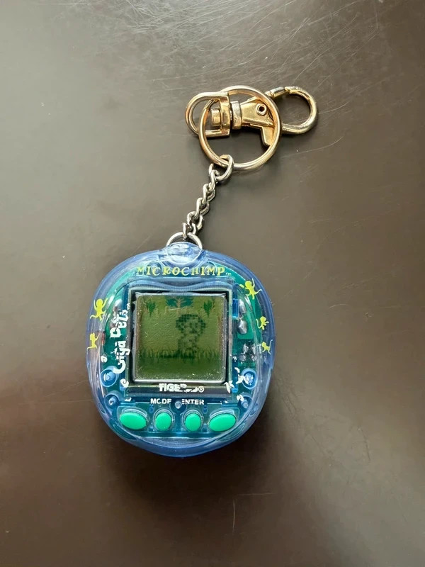 Microchimp Giga Pets scimmia Tiger 1997 vintage retro game