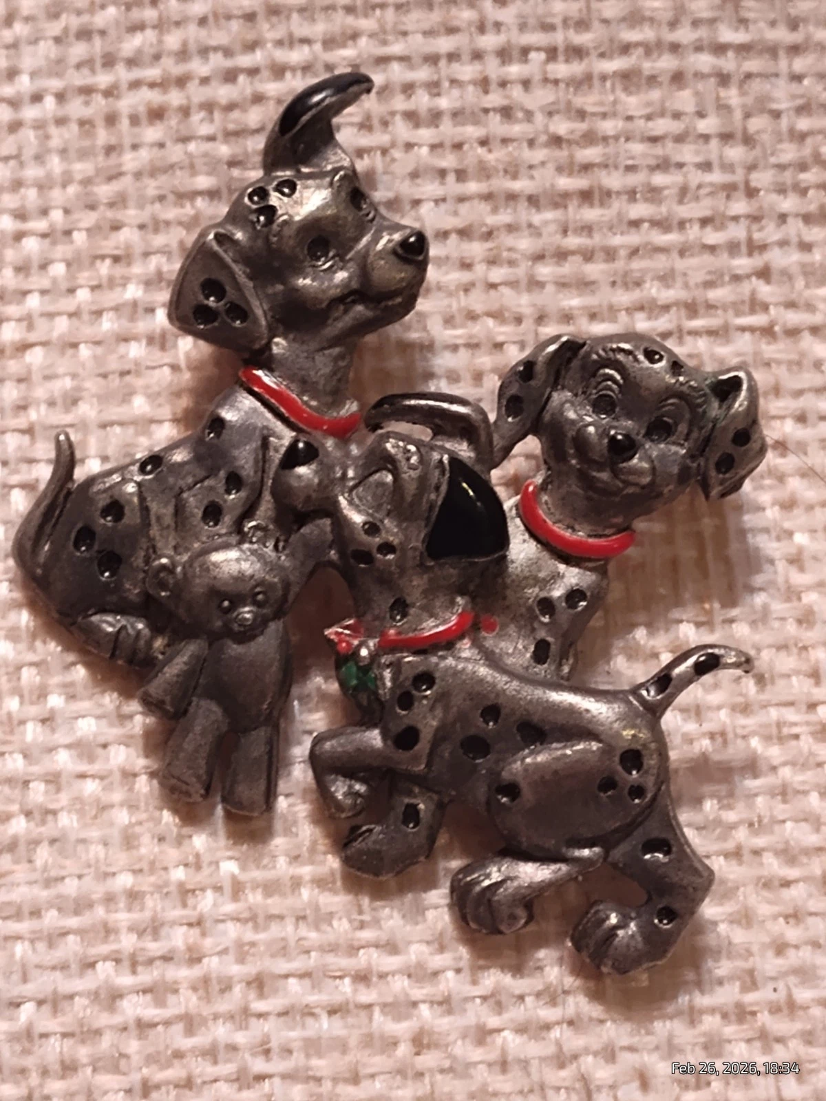 vintage 101 dalmatians Puppies Pin
