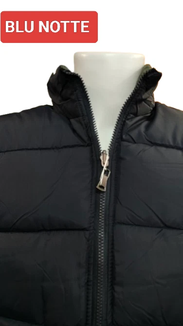 Gilet uomo DOUBLE FACE piumino smanicato imbottito giubbino invernale giubbino - Immagine 3 di 4