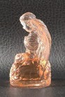 Boyd's Crystal Art Glass LIL ANGEL #11 of 2nd Series CORAL 9-2-08 Glows Signed — photo 8