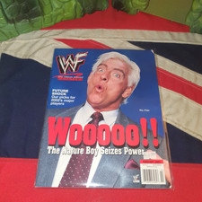 Vintage Pro Wrestling WWF WWE Magazine February 2002 Ric Flair Trish Straus Diva
