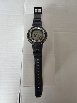 Casio Digital Watch ~ SGW-100 ~ 3157 ~ Twin Sensor ~ Rubber Strap ~ Black