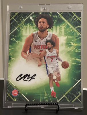 Fanatics Cade Cunningham Pistons Emanate 8x10 Green Auto #24/99