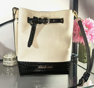 Michael Kors Emilia Canvas Bucket Handbag