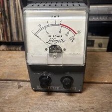 Vintage Lafayette HE 28 SWR Watt Meter RF Power Wattmeter Ham Radio 50/75 ohm