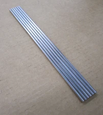7/32" (.219") DIAMETER ROD -  12" LONG - 304 STAINLESS STEEL - LOT OF 6