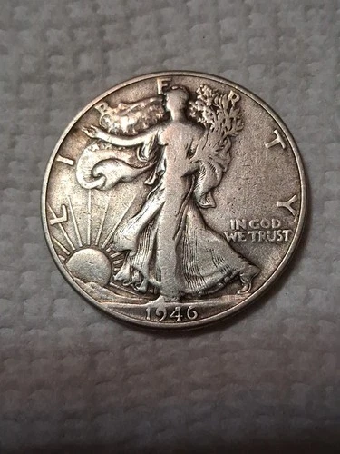 1946 Walking Liberty Half Dollar In VG/F Condition In My Opinion. #468
