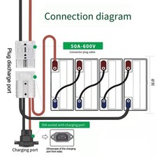 For Electric Vehicles 50A Cable Power Delivery Cable Battery Connections