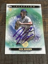 2024 Bowman Inception Ben Brown Autograph Signed Team Card Cubs Auto