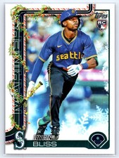 2025 Topps Holiday #H184 Ryan Bliss RC - Seattle Mariners