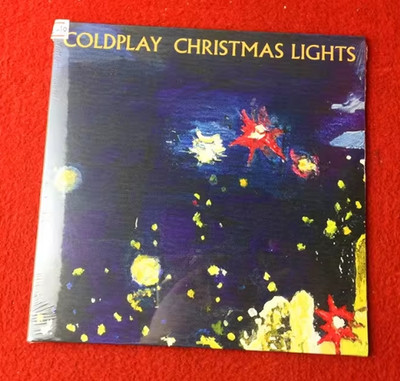 Coldplay   Christmas Lights EU Blue translucent Vinyl, 7'' LP, Limited SEALED