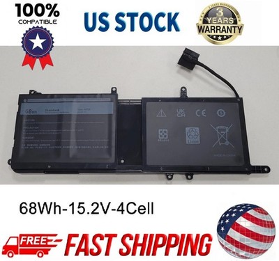 New 44T2R 68Wh Battery For Dell Alienware 15 17 R3 R4 R5 HF25D 546FF 9NJM1 MG2YH