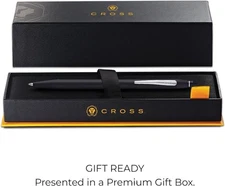 Cross Click Classic Matte Black Ballpoint Pen .8 CM Diameter Tip AT0622-102