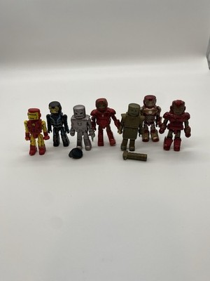 Minimates Iron Man Figure Lot Marvel Minifigure Classic Mark I Black Gold