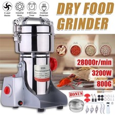 800g 3200W Electric Grain Mill Grinder Machine Spices Cereal Dry Food Grinding