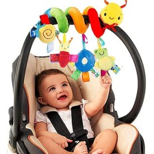 Spiral Car Seat  Stroller Activity Toy - Baby Sensory Toys Soft Hanging Toys...