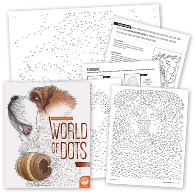 MindWare World of Dots Dogs   Connect-The-Dots Puzzle Coloring Book for Ki...