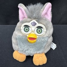 1999 Furby Buddies Plush Bean Bag Grey By Tiger Electronics Vintage 70-700 Plush