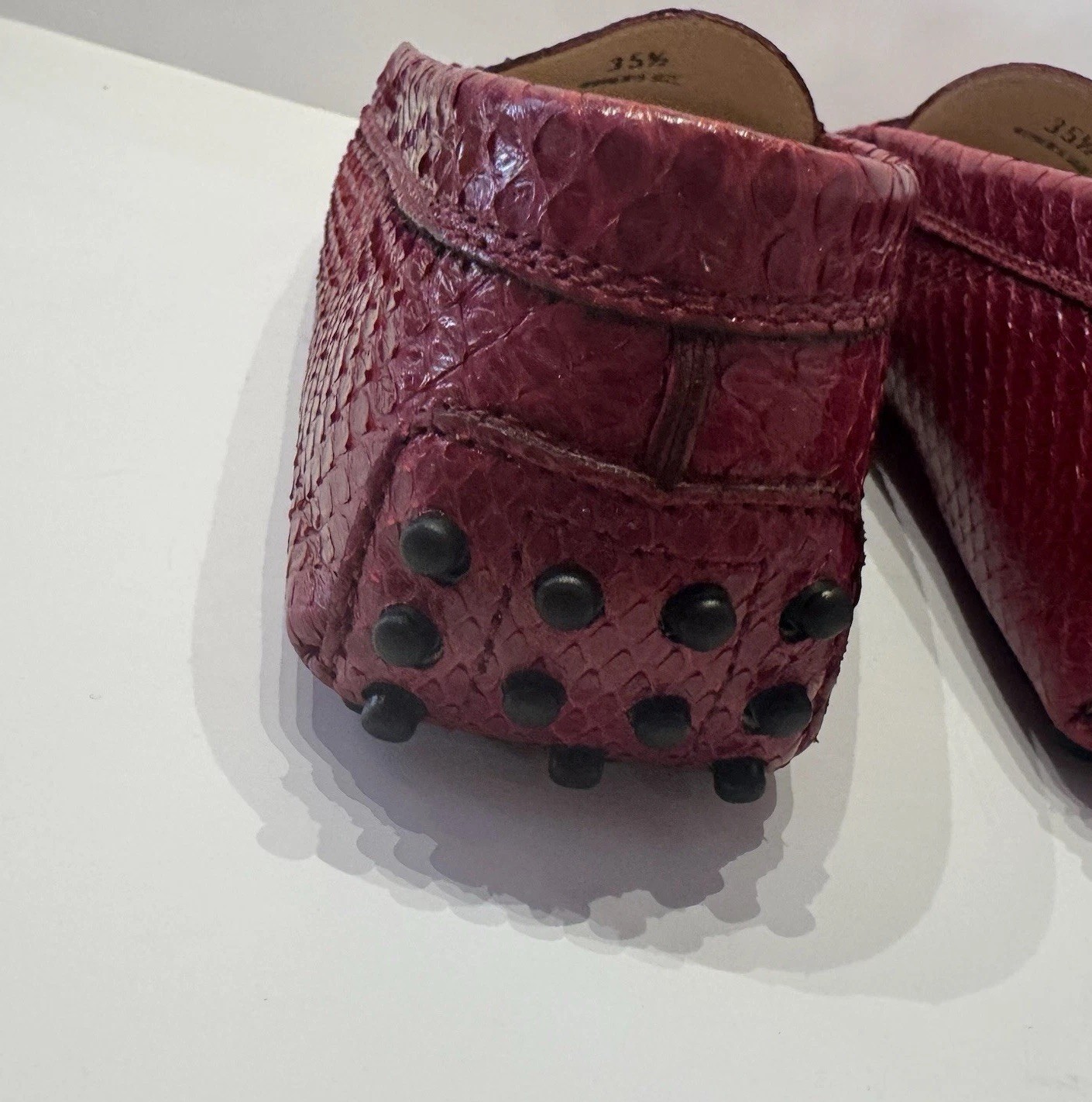 Rare Genuine Python Tod’s Gommino Loafers Size 35… - image 11