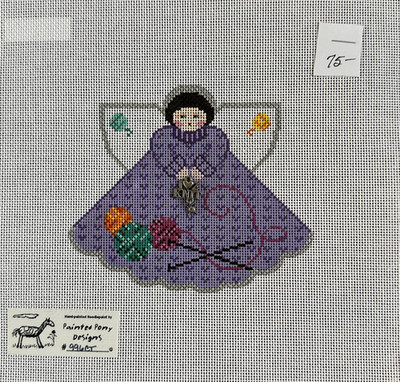 I Love 2 Knit Angel & Charms 18 Mesh Needlepoint Canvas Painted Pony 996CT