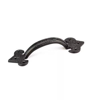Sheffield Collection 6 3/4 In. (172 Mm) Matte Black Traditional Barn Door Pull