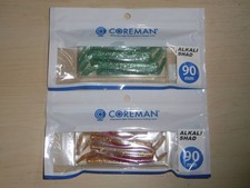 Coreman Alkali Shad 90mm #003 Oki-tei Iwashi & #057 Akakin Set of 2