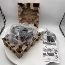 Electric Fondue Set BELLA  3 Quart w/Original Box 13696 -  Red