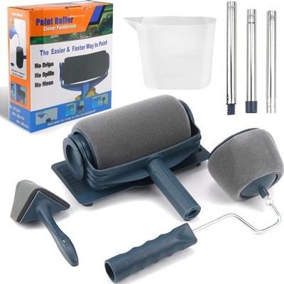 6-Piece Paint Roller Set, Paint Roller with Tank, Corner Roller Paint Roller,...