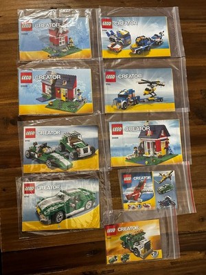 Lego Creator Anleitungen Konvolut 31009 5765 6743 5865 Original Anleitungen 3in1