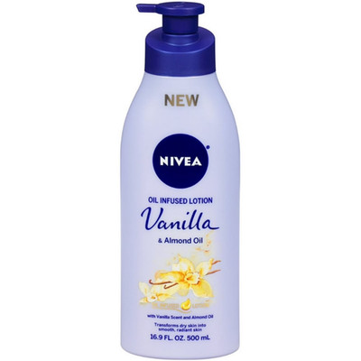 2 pack NIVEA Oil Infused Body Lotion, Vanilla and Almond Oil, 16.9 Fl Oz