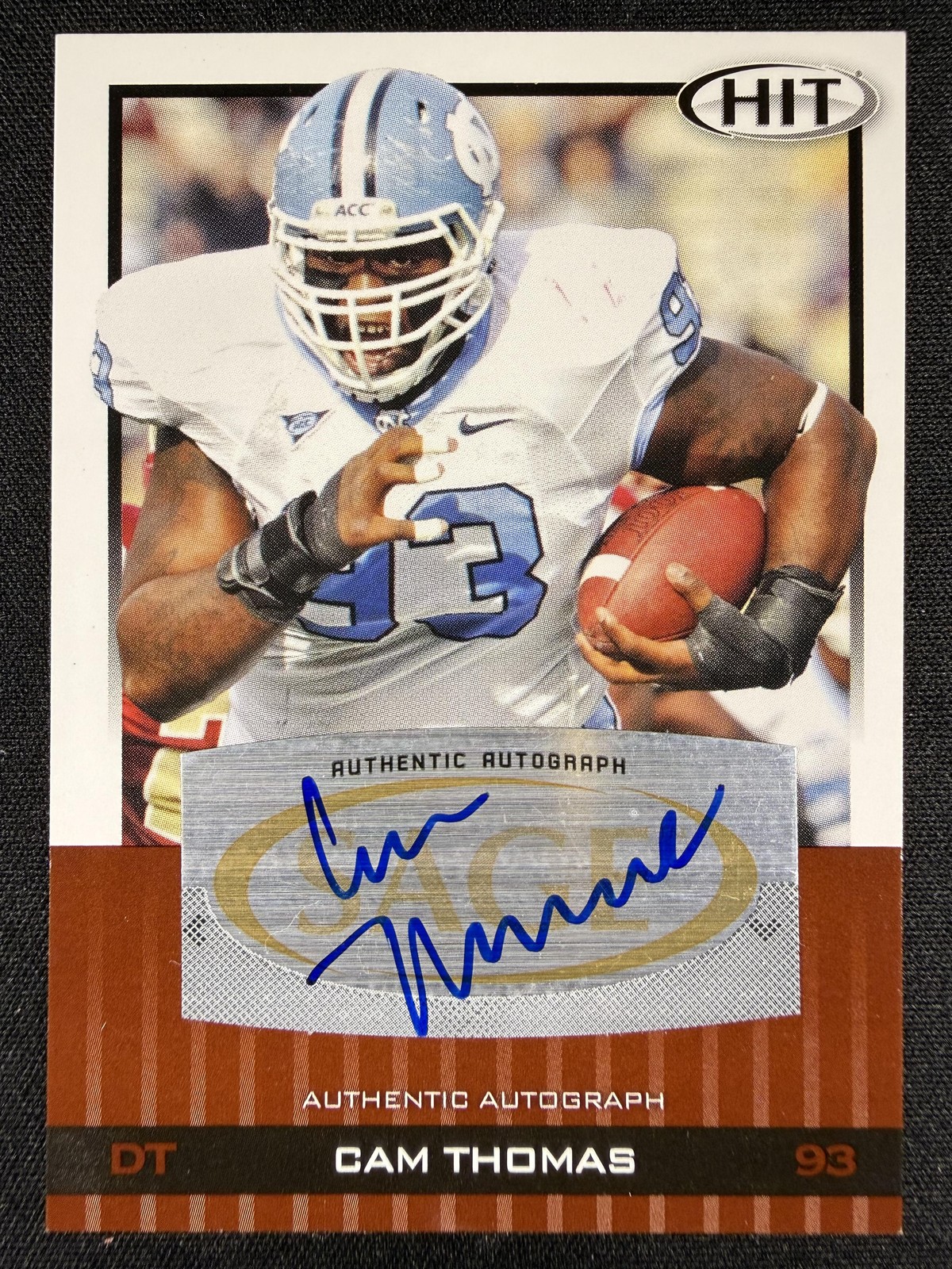 2010 SAGE HIT #A40 Cam Thomas Autographs Auto