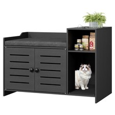 Cat Litter Box Enclosure Hidden Cat Litter Box Furniture Cabinet with Mark Pad