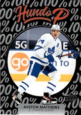 2021-22 Upper Deck Hundo P Auston Matthews Toronto Maple Leafs #HP-18