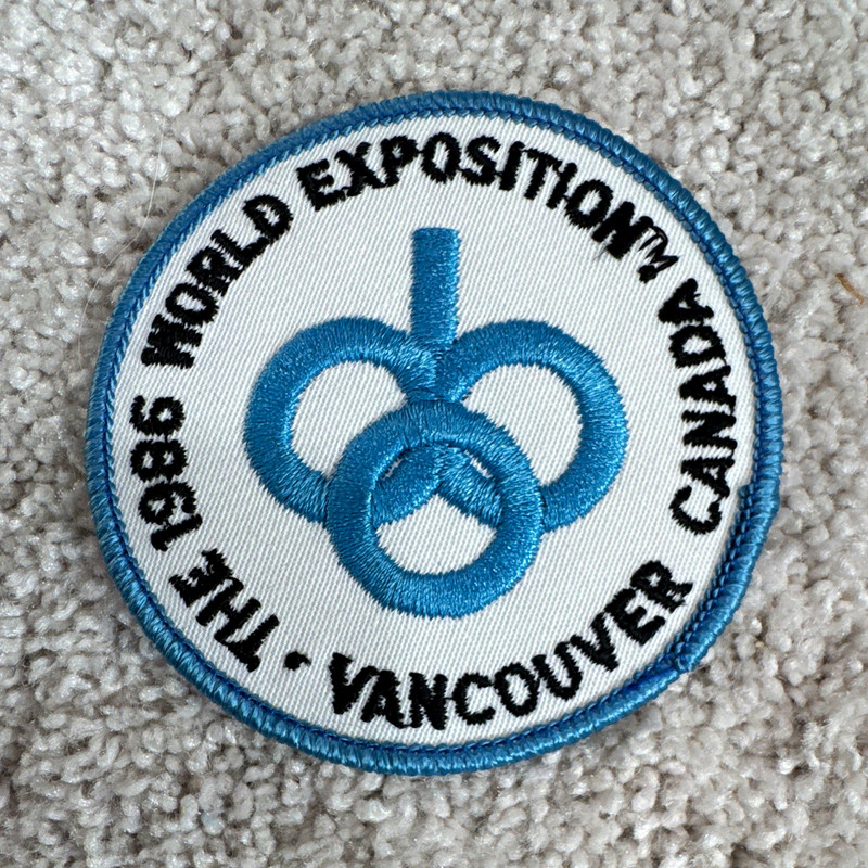 Vintage 1986 World Exposition Vancouver Canada Embroidered Patch - Expo 86