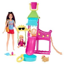Barbie Skipper HKD80 Erste Jobs Puppe + Zubehör Arbeitswelterfahrung Wasserpark