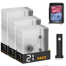 SpaceAid Travel Vacuum Bags for Luggage with Electric Pump, 21 Pack Vacuum Se...