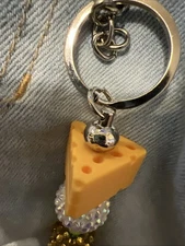 Cheesy Wisconsin Keychain