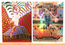 Erica Wheeler 2022 Revolution SHOCKWAVE & Select SILVER PRIZM Seattle Storm WNBA