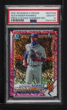 2021 Bowman Chrome Fuchsia Shimmer Refractor /199 Alexander Ramirez PSA 10 0xh3
