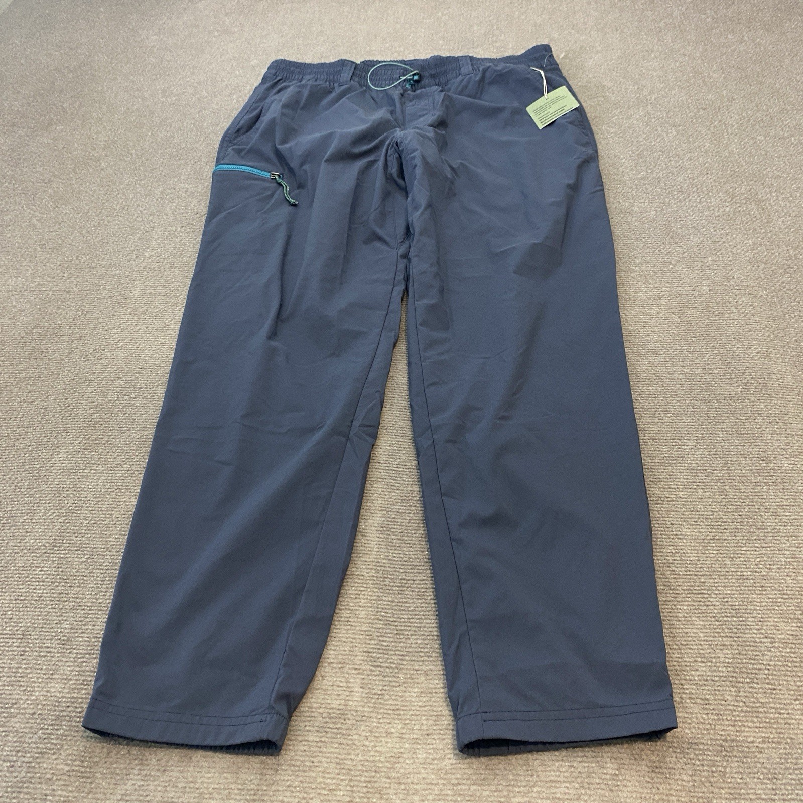 REI Co-op Pants Mens L Blue Trail-made Jogger Outdoor Hiking Drawstring Gorpcore