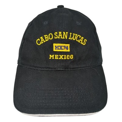 Cabo San Lucas Mexico MX74 Strapback Hat Black One Size Embroidered