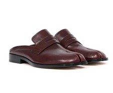  Mocassino Maison Margiela rosso bordeaux Tabi Mule taglia 41 