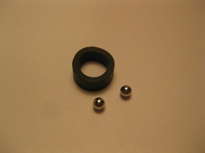 Dual 1219, 1229 turntable rubber washer/sleeve and balls, Single/Multi Selector