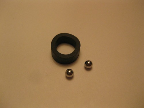 Dual turntable rubber washer / sleeve and balls for 1219, 1229