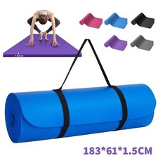 Yoga Fitness Mat Extra Thick Multipurpose Workout 61x183cm